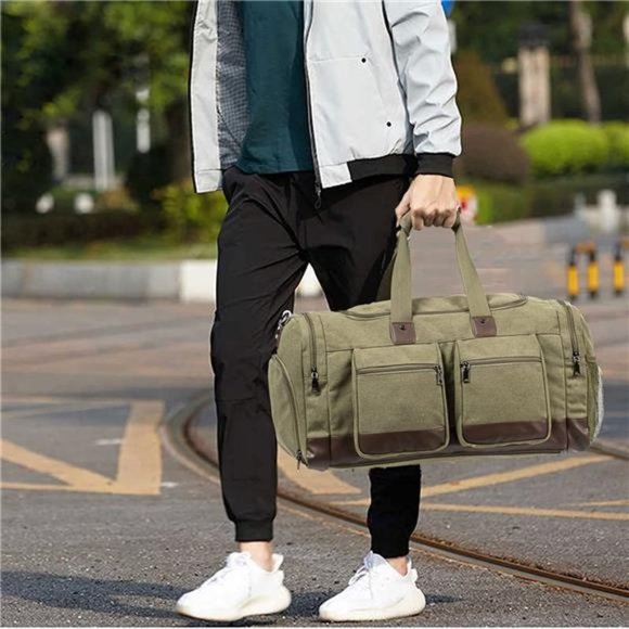 Other - Tote Duffel Bag with Shoe Pouch for Men or Women, Green